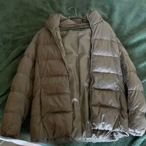 Gray Puffer Jacket for Cold